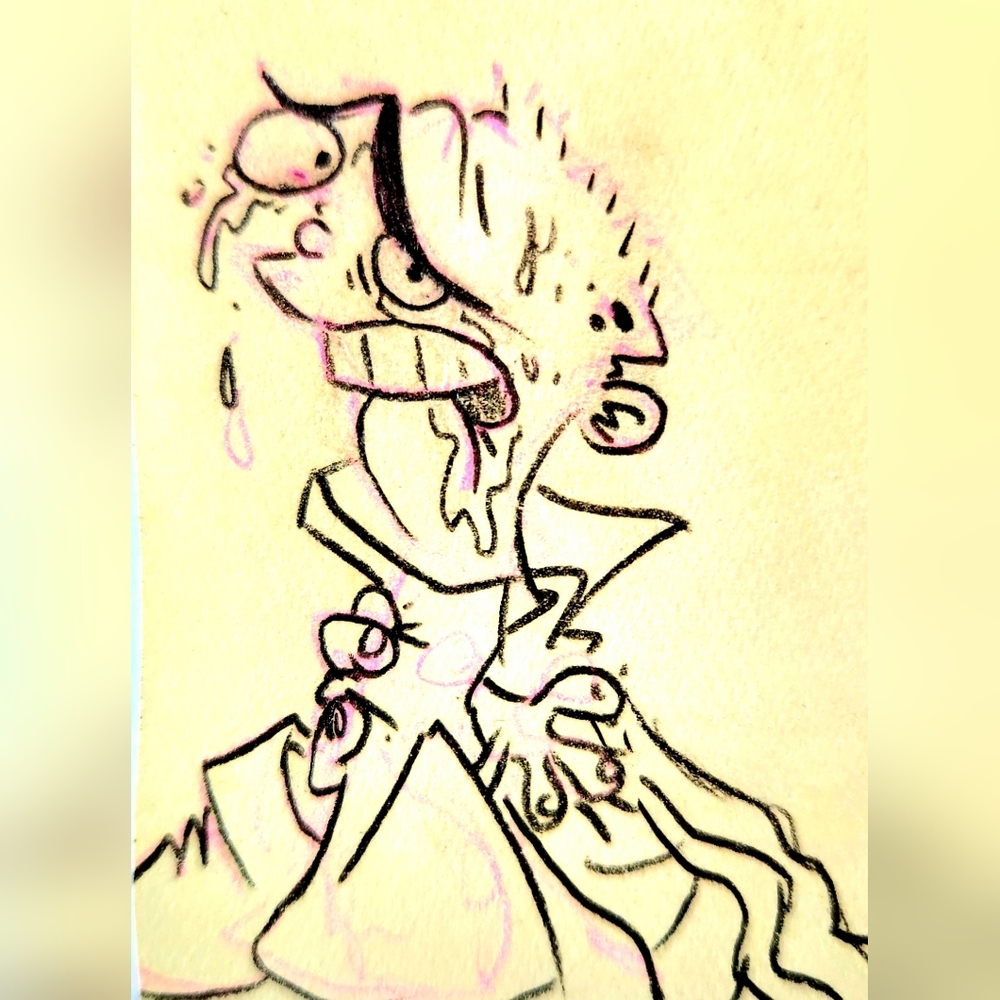 Ed Edd n Eddy "Fistful Of Ed" STORYBOARD Drawing - Raven Molisee